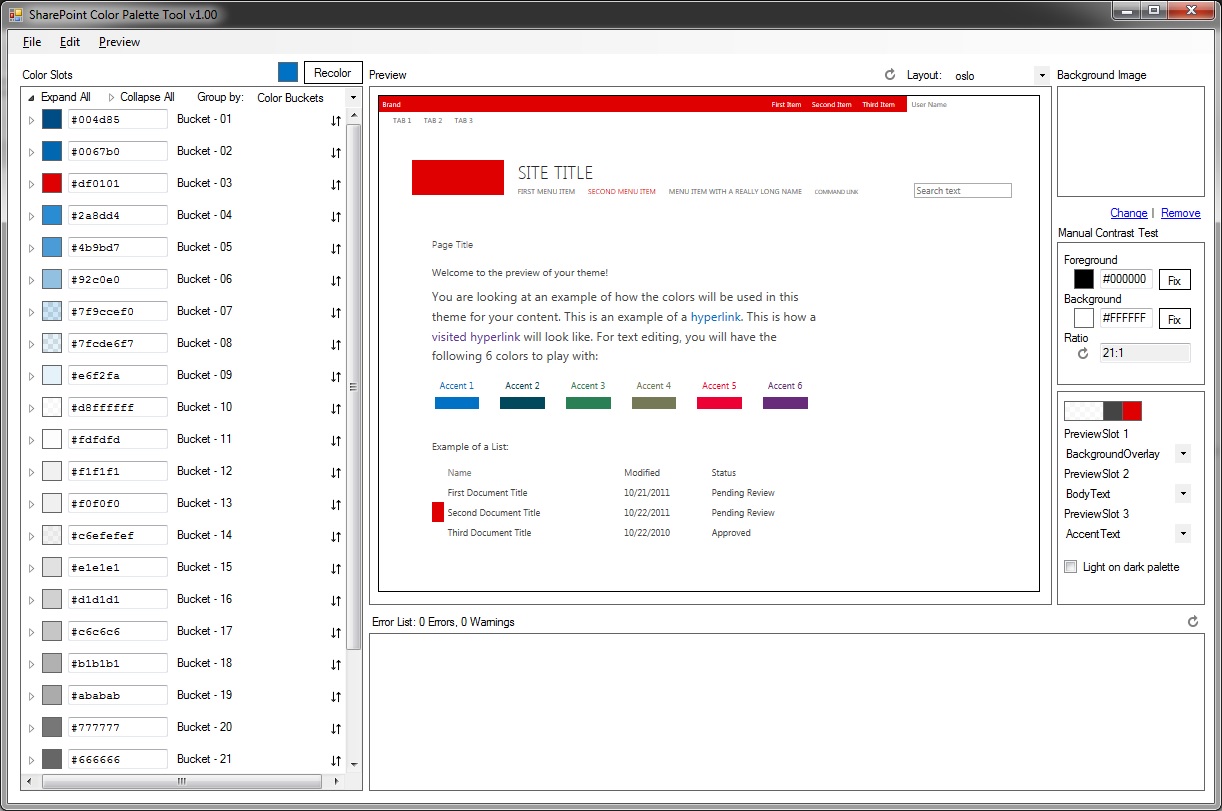 SharePoint_Color_Tool